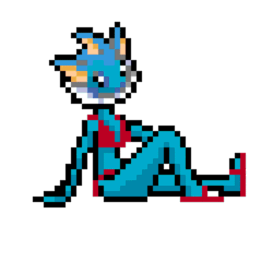 Vaporeon i Bikini pärlplatta mall