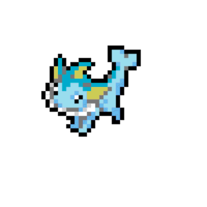 Vaporeon pärlplatta mall