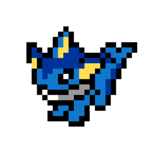 Vaporeon pärlplatta mall