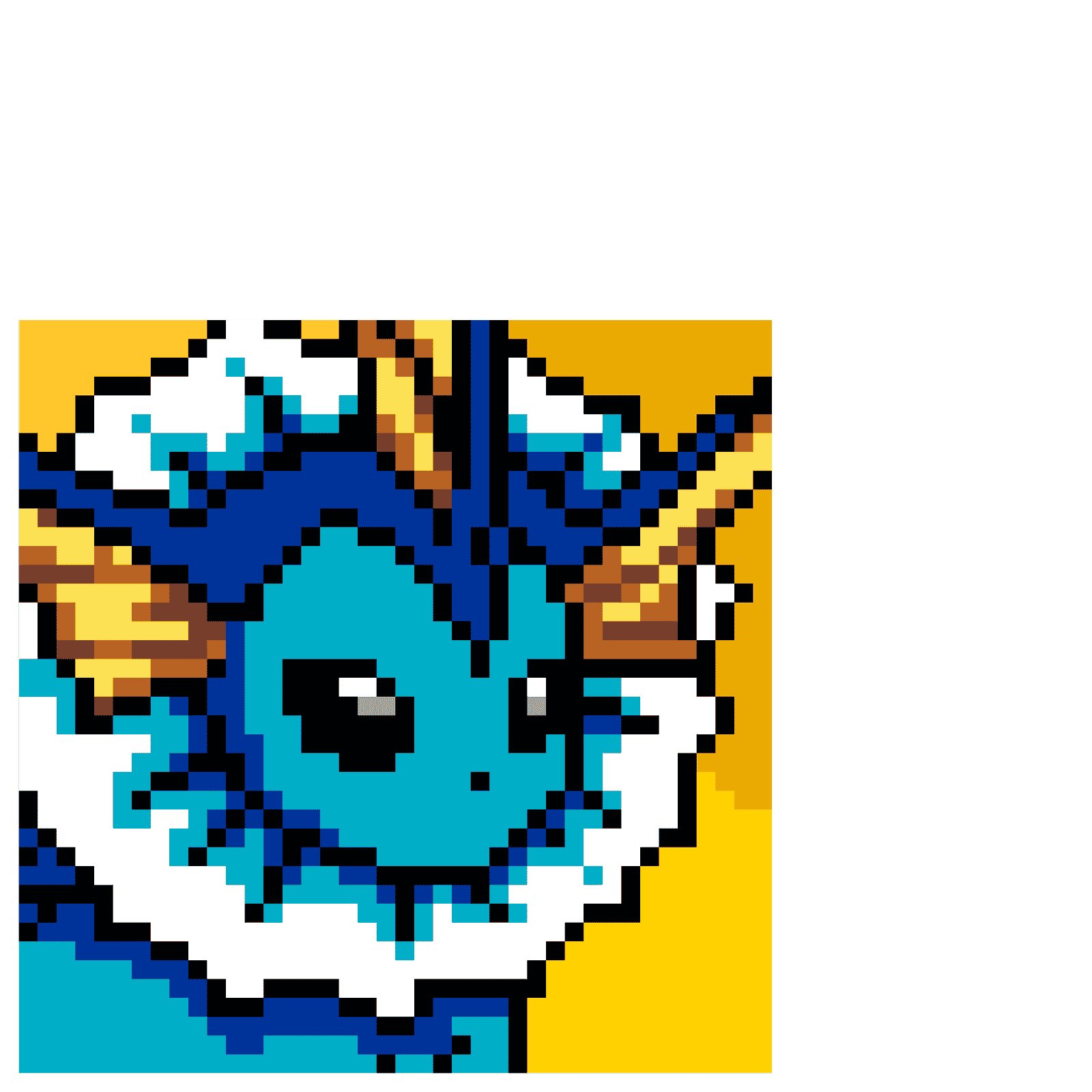 VAPOREON pärlplatta mall