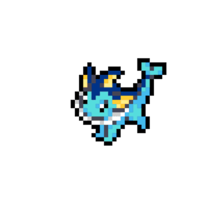 Vaporeon pärlplatta mall