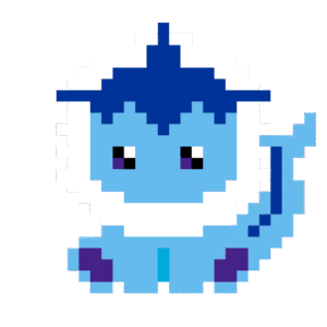 VAPOREON pärlplatta mall