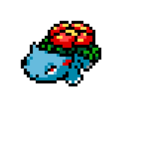 Venusaur pärlplatta mall