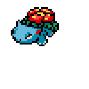 Venusaur pärlplatta mall