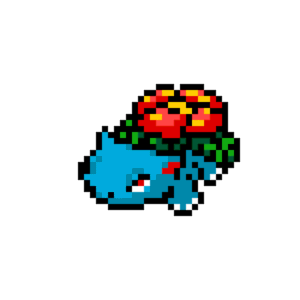 Venusaur pärlplatta mall