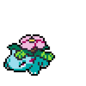 Venusaur pärlplatta mall