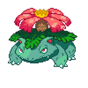 Venusaur pärlplatta mall