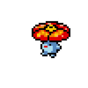 Vileplume pärlplatta mall