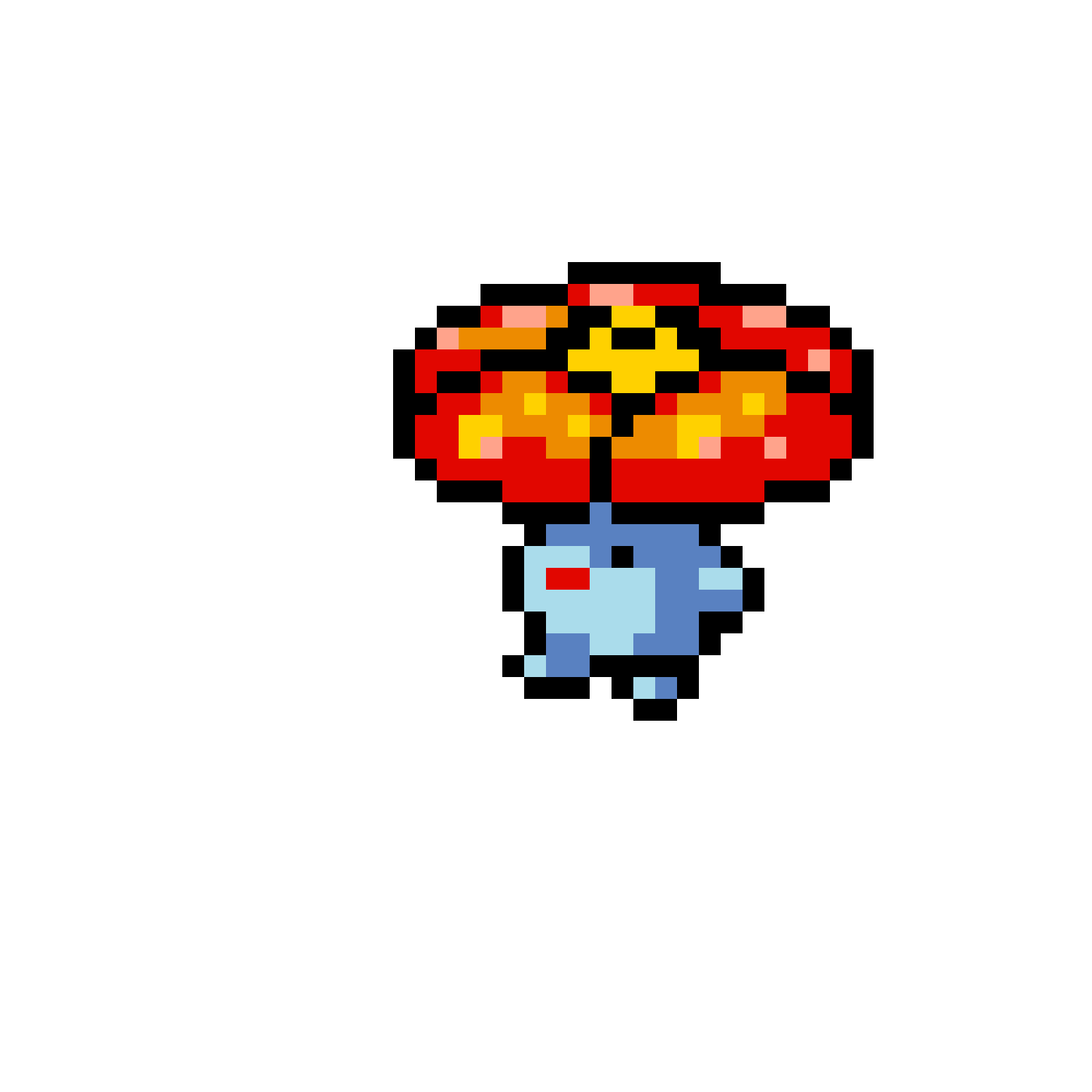 Vileplume pärlplatta mall