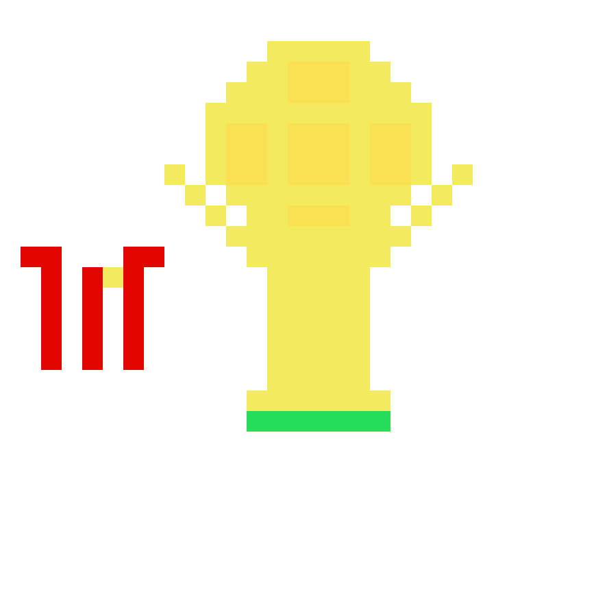 VM-Pokalen Pärlplatta Design