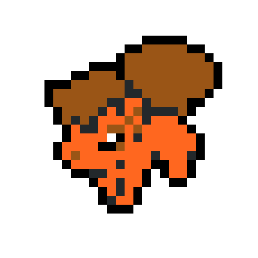 Vulpix pärlplatta mall