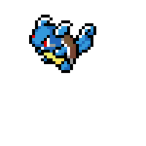 Wartortle pärlplatta mall