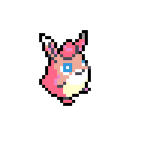 Wigglytuff pärlplatta mall