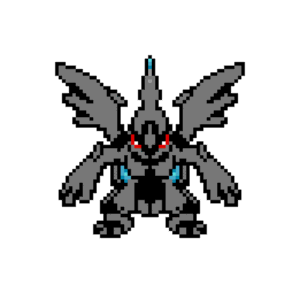 Zekrom pärlplatta mall