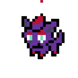 Zorua Pokemon pärlplatta mall