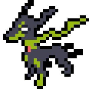 Zygarde Dog Pokemon pärlplatta mall